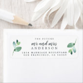 Zukunft Frau Green Foliage Wedding Rücksendeadress (Insitu)