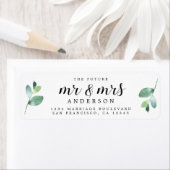 Zukunft Frau Green Foliage Wedding Rücksendeadress (Insitu)