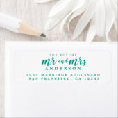 Zukunft Frau Green Ink Script Rücksendeadresse (Insitu)