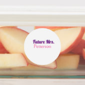 Zukunft Frau hinzufügen namebride Hochzeit Bachelo Etiketten (Befestigt)