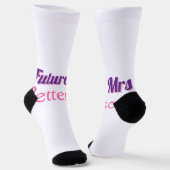 Zukunft Frau hinzufügen namebride Hochzeit Bachelo Socken (Gewinkelt)