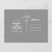 Zukunft Frau Imitats Silver Foil Modern Save the D Ankündigungspostkarte (Rückseite)