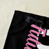 Zukunft Frau Name Bride Pink und Black Strandtuch (Beispiel)