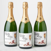Zukunft Frau Name Sparkling Wine Water Bridal Schaumweinetikett (Flaschen)