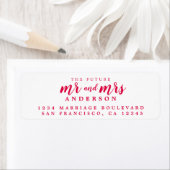 Zukunft Frau Red Ink Script Rücksendeadresse (Insitu)