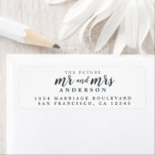 Zukunft Frau Schwarz-weiß Wedding Rücksendeadresse (Insitu)