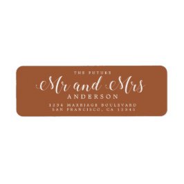 Zukunft Frau Script TerraCotta Rücksendeadresse