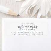 Zukunft Frau Silver Ink Script Rücksendeadresse (Insitu)