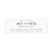 Zukunft Frau Silver Ink Script Rücksendeadresse (Vorne)