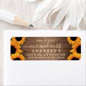 Zukunft Frau Sunflower Wedding Rücksendeadresse (Insitu)