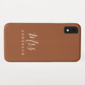 Zukunft Frau TerraCotta Chic Script Bride Case-Mate iPhone Hülle (Rückseite (Horizontal))