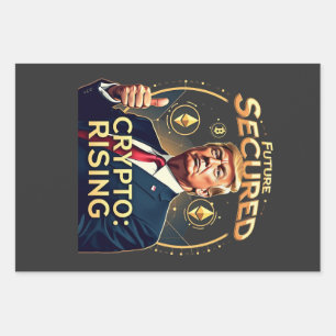 Zukunft gesicherte Krypto steigt an Trumps Amtsein Geschenkpapier Set