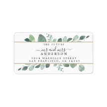 Zukunft Greenery Wedding Rücksendeadresse