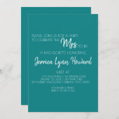 Zukunft Herr & Frau Bachelorette Einladung (Vorne/Hinten)