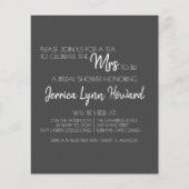 Zukunft Herr & Mrs. Brautparty Flyer (Vorne)