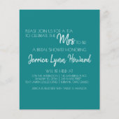 Zukunft Herr & Mrs. Brautparty Flyer (Vorne)