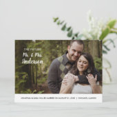 Zukunft Herr & Mrs. | FOTO SAVE THE DATE (Stehend Vorderseite)