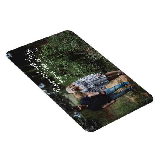 Zukunft Herr & Mrs Save the Date Magnet (Rechte Seite)