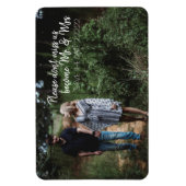 Zukunft Herr & Mrs Save the Date Magnet (Vertikal)