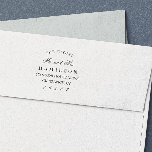 Zukunft Herr und Frau | RÜCKSENDEADRESSE Permastempel