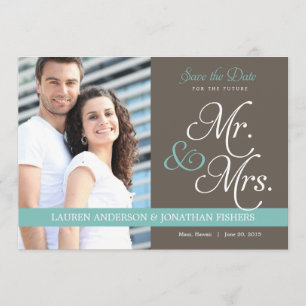 Zukunft Herr und Frau Save The Date