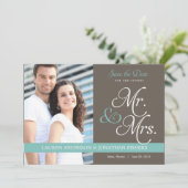 Zukunft Herr und Frau Save the Date (Stehend Vorderseite)