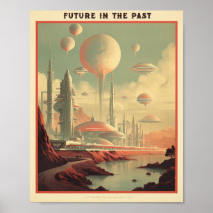 "Zukunft in der Vergangenheit". Stadtbild-Poster Poster
