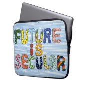 ZUKUNFT IST SEKULÄR LAPTOPSCHUTZHÜLLE (Vorderseite Links)