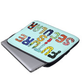 ZUKUNFT IST SEKULÄR LAPTOPSCHUTZHÜLLE (Vorne Knopf)