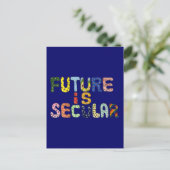 ZUKUNFT IST SEKULÄR POSTKARTE (Stehend Vorderseite)