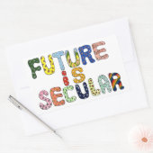 ZUKUNFT IST SEKULÄR RECHTECKIGER AUFKLEBER (Umschlag)