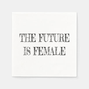Zukunft ist Vintag für Frauen Serviette