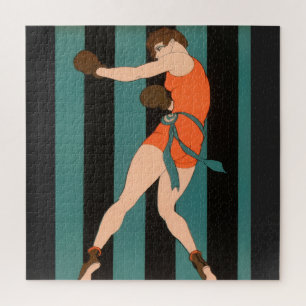 Zukunft ist weiblich 1920er Boxillustration Puzzle