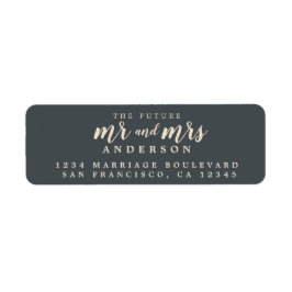 Zukunft Ivory Black Wedding Rücksendeadresse