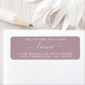 Zukunft Mauve Wedding Rücksendeadresse (Insitu)
