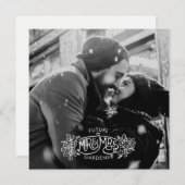 Zukunft Mr. & Mrs. winter Verlobung mistletoe Ankündigung (Vorne/Hinten)