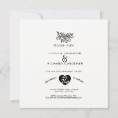 Zukunft Mr. & Mrs. winter Verlobung mistletoe Ankündigung (Rückseite)