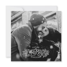 Zukunft Mr. & Mrs. winter Verlobung mistletoe