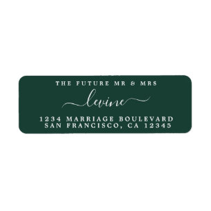 Zukunft Mr. Script Wedding Dark Green