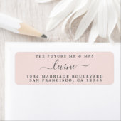 Zukunft Pastel Pink Rücksendeadresse (Insitu)