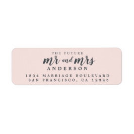 Zukunft Pastel Pink Rücksendeadresse