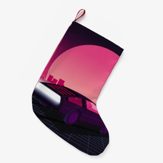 Zukunft rückgängig machen. Sci-Fi-Hintergrund im 8 Kleiner Weihnachtsstrumpf (Vorderansicht (hängend))