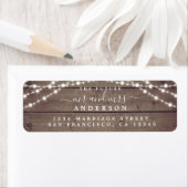 Zukunft Rustic Lights Wedding Rücksendeadresse (Insitu)