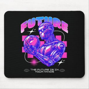 Zukunft Sci-Fi-Roboter Die Zukunft liegt in Händen Mousepad