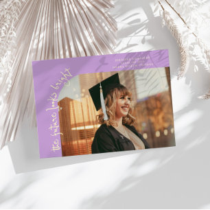 Zukunft sieht hell aus Wisteria gebogene Foto Ankündigung