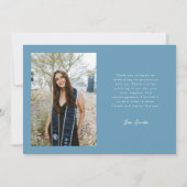Zukunft sieht hell Denim Blau gebogene Foto Ankündigung (Rückseite)