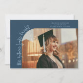 Zukunft sieht hellblaue gebogene Foto Ankündigung (Vorderseite)