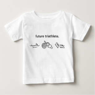 Zukunft triathlete. baby t-shirt