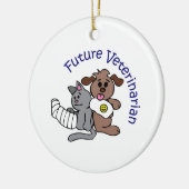 ZUKUNFT VETERINARIEN KERAMIKORNAMENT (Links)