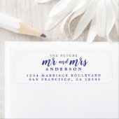 Zukunft Violet Ink Script Rücksendeadresse (Insitu)